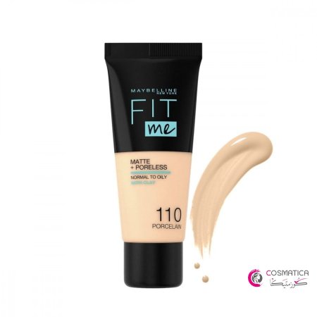 كريم اساس فيت مي مات اند بورليس من ميبلين - Maybelline Fit Me Matte And Poreless Foundation
