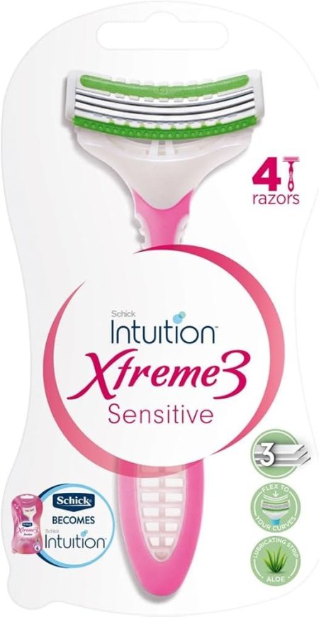 شيك إكستريم 3 ماكينة حلاقة للإستعمال مرة واحدة متعددة الألوان 4 شفرات