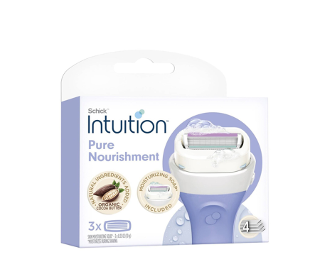 شفرات شِك إنتويشن بيور نوريشمنت – عبوة 3 قطع / Schick Intuition Nourishment Refill 3s