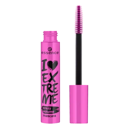 ماسكارا تكثيف الرموش باللون الزهري من اسينس - love extreme crazy volume mascara