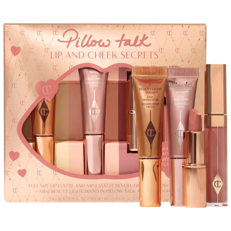 مجموعة اسرار الشفاه والخدود من شارلوت تلبري - (pillow talk charlotte tilbury (lip and cheek secret(