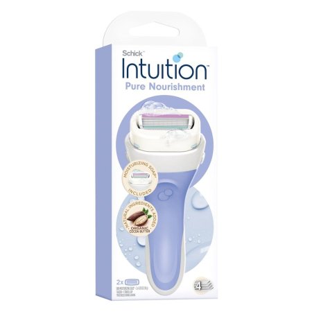 ماكينة الحلاقة انتيويشن رغوة بزبدة الكاكاو العضوية وزيت اللوز  - Schick Intuition Pure Nourishment