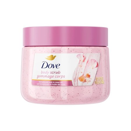 مقشر للجسم بملح الهيمالايا وزيت الورد دوف مقشر عميق - DOVE Body Scrub Gommage Corps Himalayan salt & rose oil 425g