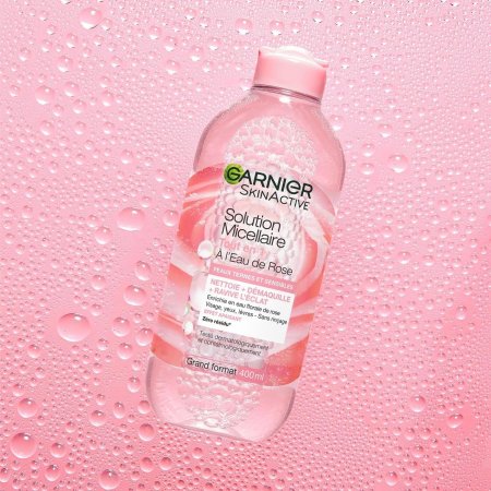 ماء ميسيلار لتتظيف البشرة Garnier مع ماء الورد (400 مل)