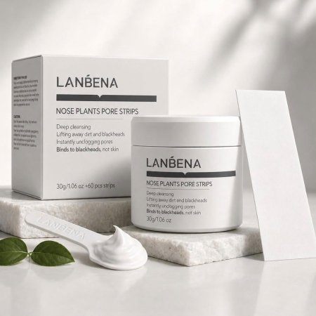 قناع إزالة رؤوس السوداء من لانبينا | LANBENA Nose Plants Pore Strips