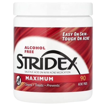 ستريديكس ماكسيمام قطع قطنية للتحكم في حب الشباب 90 قطنة | STRIDEX SALICYLIC ACID 2% W/W ACNE MEDICATION