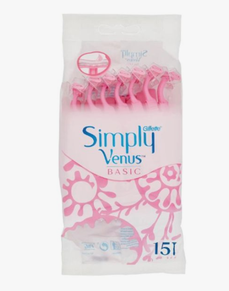 Gillette Simply Venus Basic - شفرات حلاقة جيليت فينوس للنساء